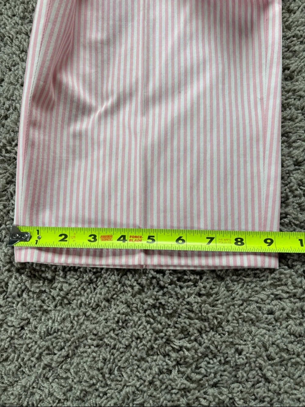 Pescarolo pleated seersucker trousers in pink and white